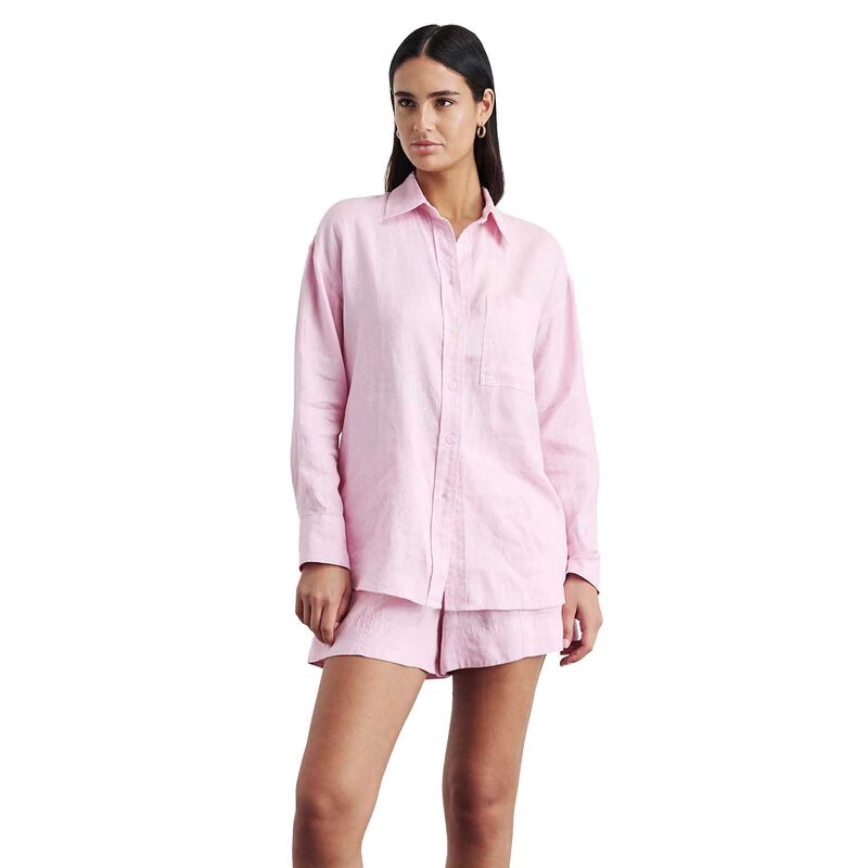 JAG Gigi Linen Relaxed Ls Shirt image number 8